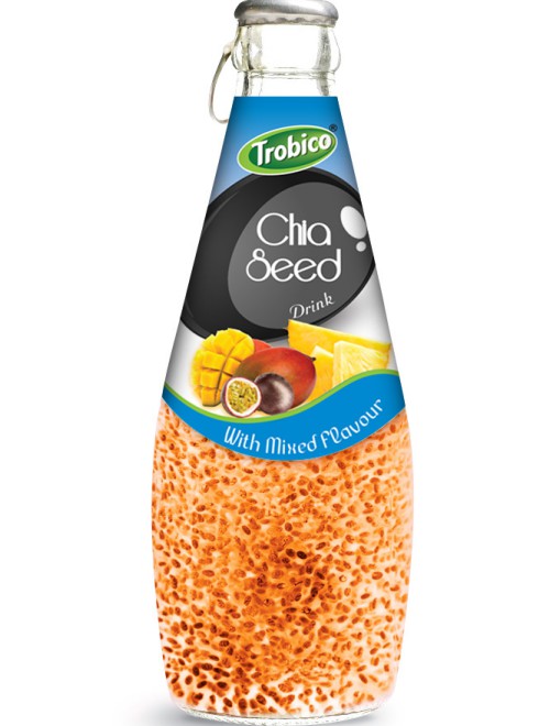 290ml chia seed drink with mixed Flavour